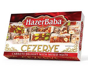 Hazerbaba Carrot Delight with Mixed Nuts Cezerye (350 gr 12.3oz)