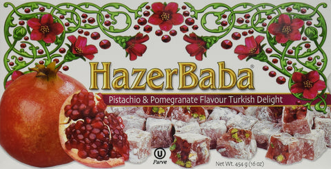Hazerbaba Narlı Fıstıklı Lokum (454 gr 1lb)