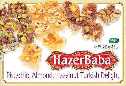 Hazerbaba Fıstıklı Badem Fındıklı Lokum (250 gr)