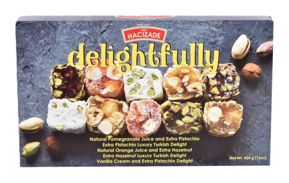 Hacizade Turkish Delight with Pistachio (16 oz 454 g) - HM253