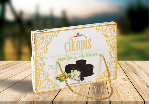Uğurlu Cikopis Chocolate Coated Pistachio Floss Halva (200 gr)