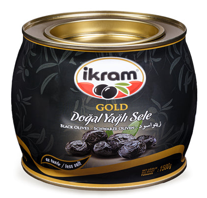 İkram Köy Sefasi Gold Natürel Siyah Zeytin (1500 gr)