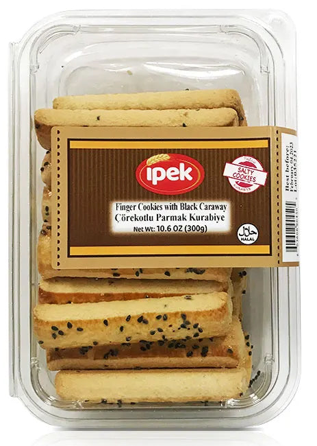 Ipek Finger Cookies with Black Caraway (300 gr)