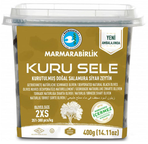 Marmarabirlik Dried Black Olives 2XS (400 gr 14.1oz)