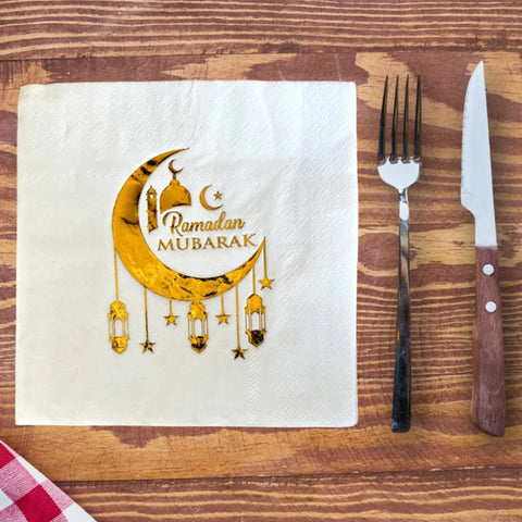 Altın Yaldızlı Ramazan Peçetesi (16 adet)