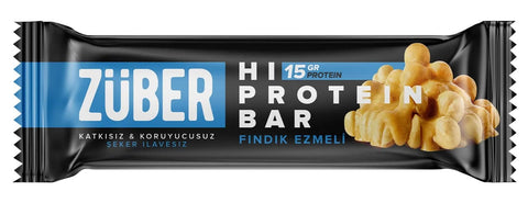 Zuber Hi Protein Bar with Hazelnut Paste (45 gr)
