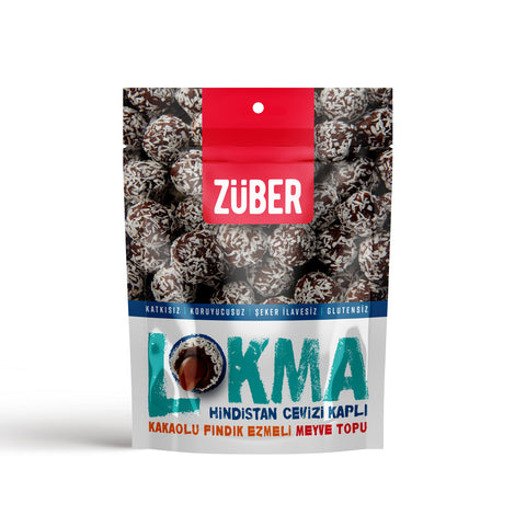 Züber Lokma Coconut with Cacao Hazelnut Butter Fruit Ball (96 gr)