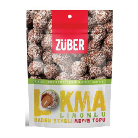 Züber Lokma Lemon with Almond Butter Fruit Ball