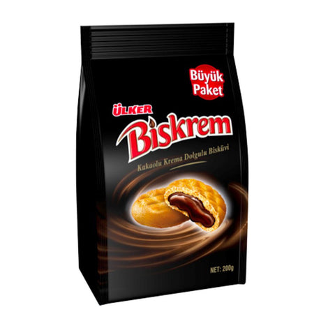 Ulker Biskrem Cookies with Cocoa Cream Filling  (205 gr 7oz)
