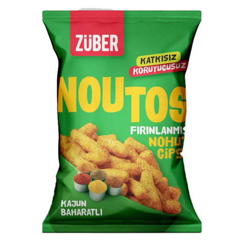 Züber Noutos Fırında Nohut Cipsi Cajun Baharatlı (55 gr)