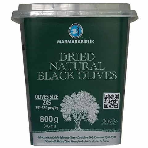 Marmarabirlik Gemlik Siyah Zeytin Kurutulmuş Sele 2XS (800 gr)