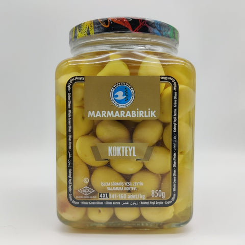 Marmarabirlik Yeşil Zeytin 4XL Bütün (Kokteyl 141-160) (400 gr)