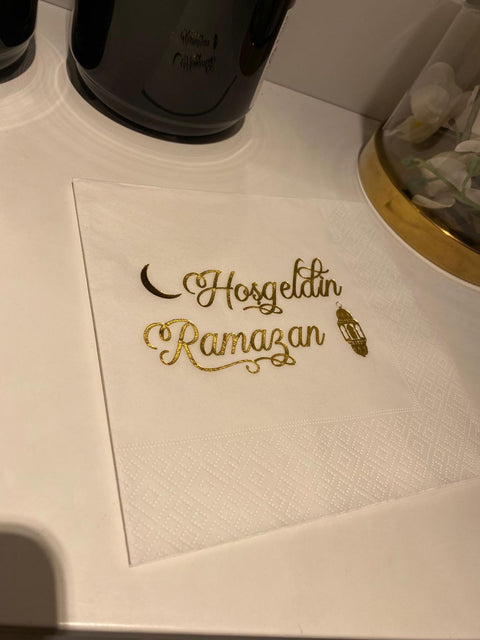 Hosgeldin Ramazan White Napkin