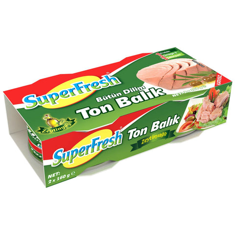 Superfresh Tuna Fish in Olive Oil (2 x 160 gr 5.6oz)