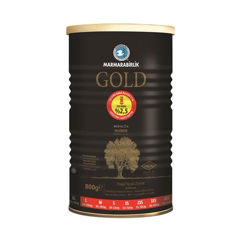 Marmarabirlik Siyah Zeytin Gold XL %2.5 Tuz (800 gr)