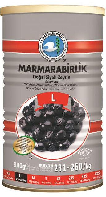 Marmarabirlik Gemlik Black Olives L Hiper (800 gr)