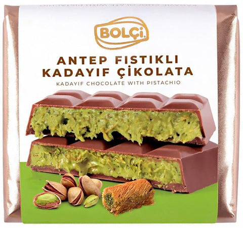 Bolçi Dubai Fıstıklı ve Kadayıf Çikolatası (100 gr)