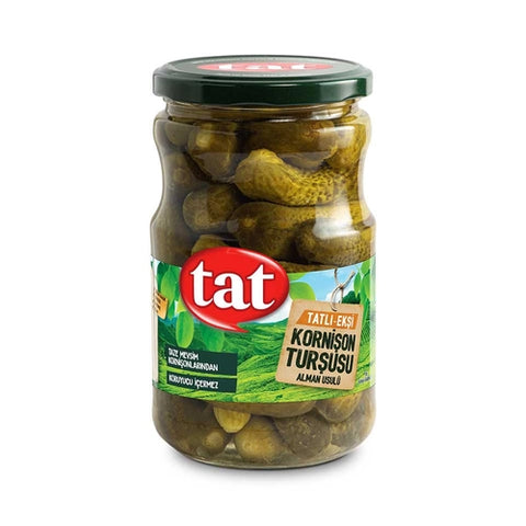 Tat German-Style Gherkins Pickles 680 g