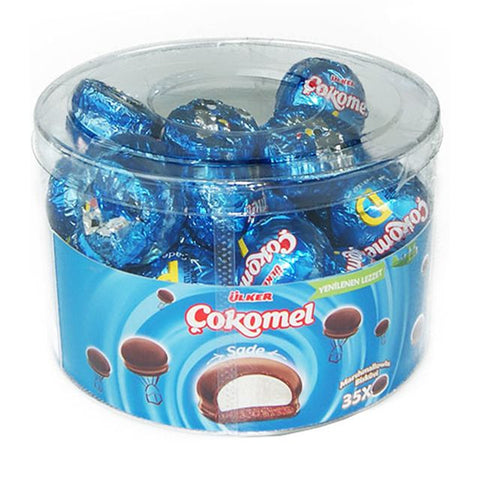 Ülker Çokomel Chocolate Covered  Biscuit with Marshmallow Pack - Plain  (420 gr 14.8oz)