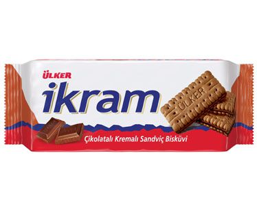 Ülker İkram Kakao Kremalı Kakaolu Sandviç Bisküvi (84 gr 3oz)