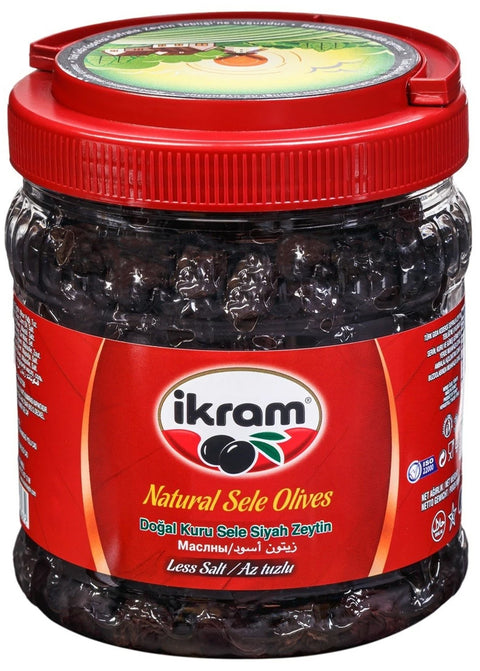 İkram Kuru Sele Siyah Zeytin (600 gr 21.1oz)