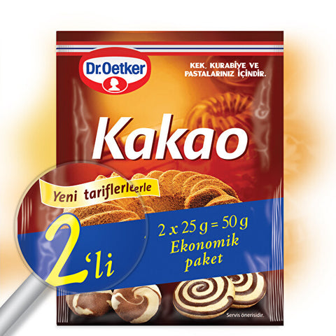 Dr. Oetker Cocoa (2 x 25 gr 0.9oz)