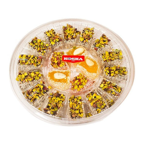 Koska Mixed Palace Turkish Delight with Coconut Coated  (500 gr 17.6oz)