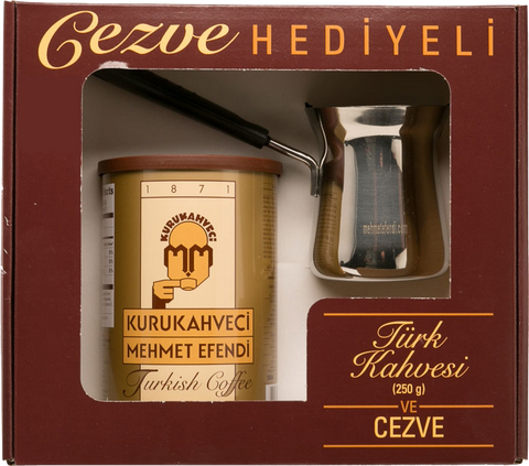 Kurukahveci Mehmet Efendi Cezveli Türk Kahvesi (250 gr 8.8oz)