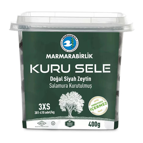 Marmarabirlik Black Olives Kuru Sele 3XS (400 gr)