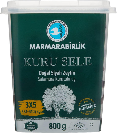 Marmarabirlik Black Olives Kuru Sele 3XS (800 gr)