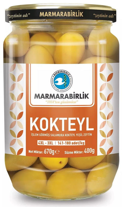 Marmarabirlik Yeşil Zeytin Kokteyli (400 gr 14.1oz)