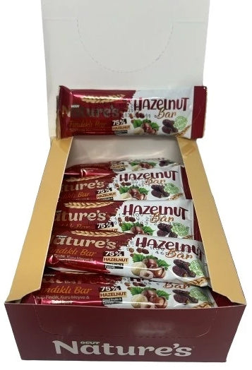 Natures Hazelnut Dates Bar (30 Gr)