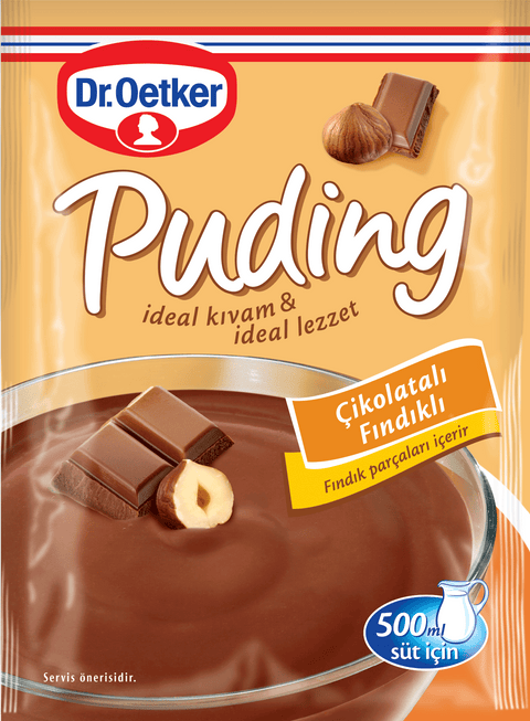 Dr. Oetker Çikolatalı Fındıklı Puding (102 gr 3.6oz)