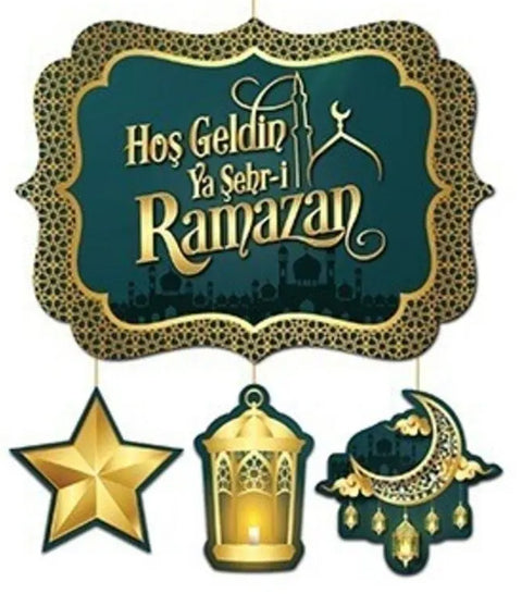 Hoşgeldin Ya Şehri Ramazan Ramazan Yazısı (200 cm)