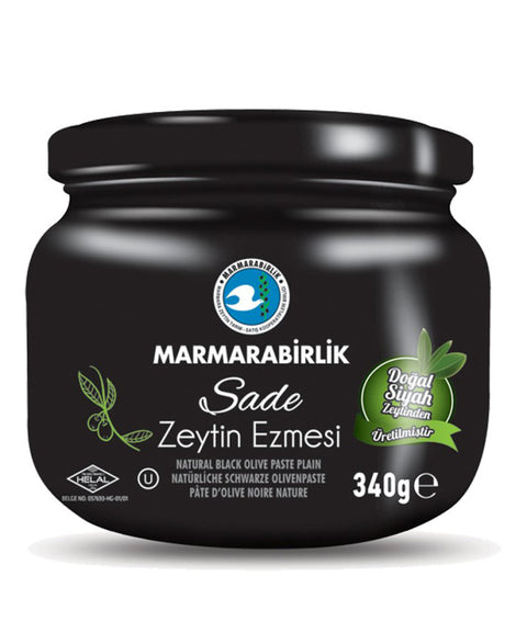 Marmarabirlik Siyah Zeytin Ezmesi-Sade (340 gr 12oz)