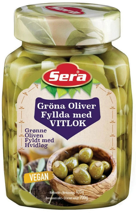 Sera Sarımsak Dolgulu Yeşil Zeytin (700 gr)