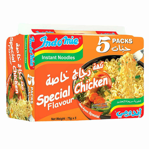 Indomie Instant Noodles Special Chicken Flavour (5 packs x 75 gr 2.7oz)