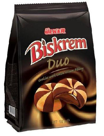 Ülker Biskrem Duo Kakaolu Kremalı Kurabiye (150gr)