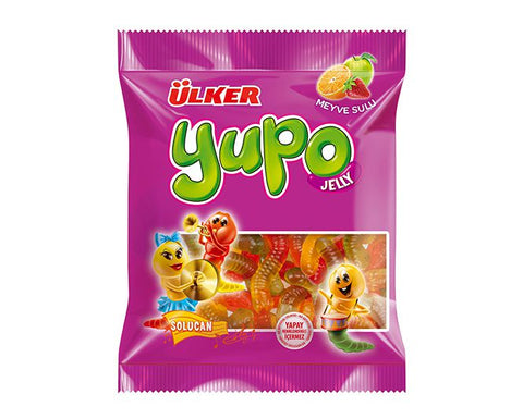 Ulker Yupo Jelly Worm Candy (80gr 2.8oz)