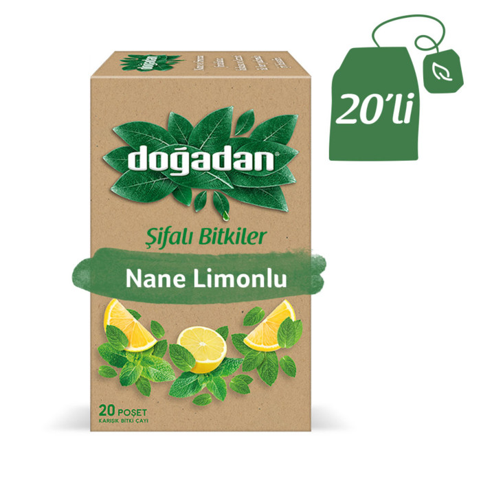 Dogadan Sifali Bitkiler Mint & Lemon Tea (20 pcs)