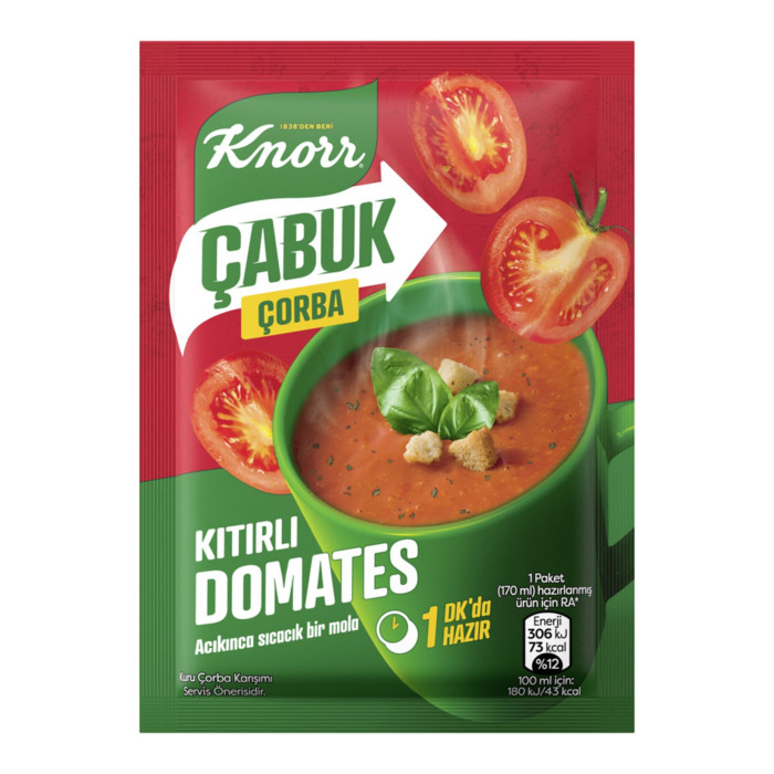 Knorr Çabuk Çorba Kıtırlı Domates (17 gr)