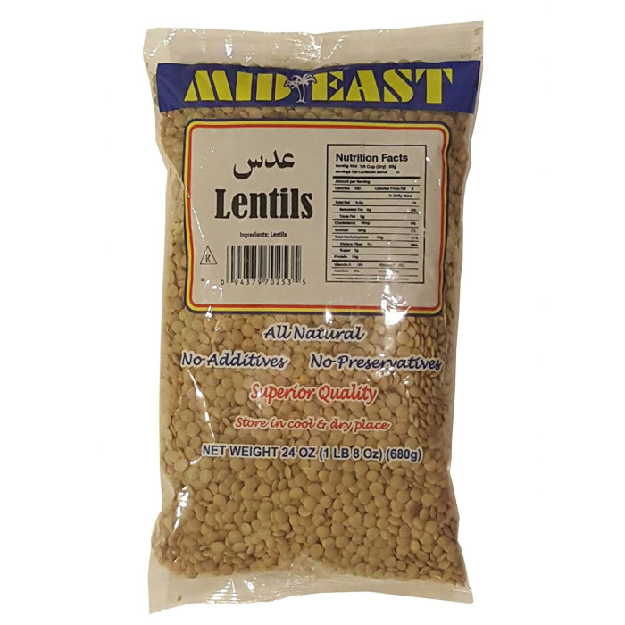 Mid East Large Lentils (680 gr 24oz)
