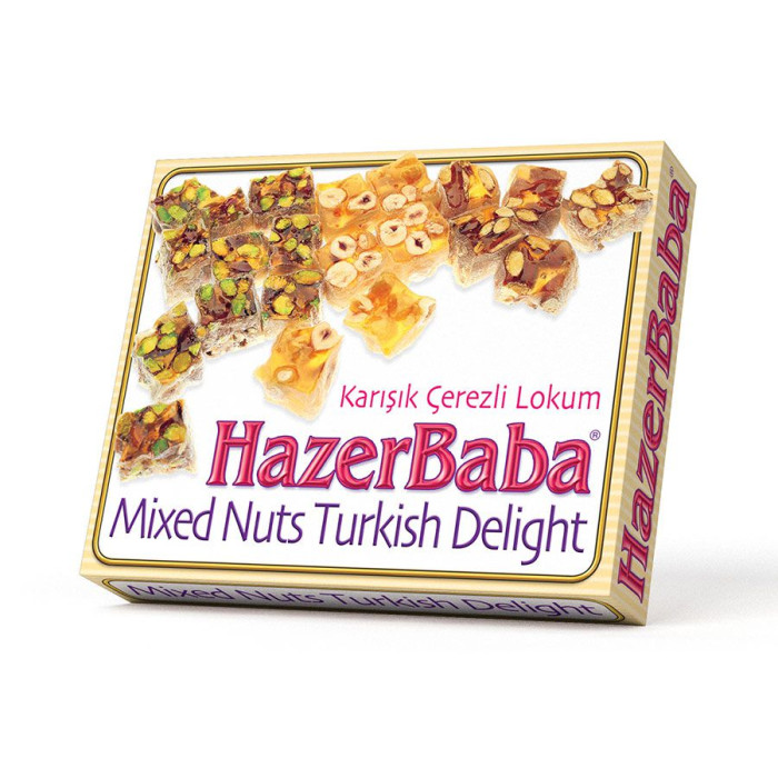 Hazerbaba Mixed Nuts Turkish Delight (16 oz 454 g)