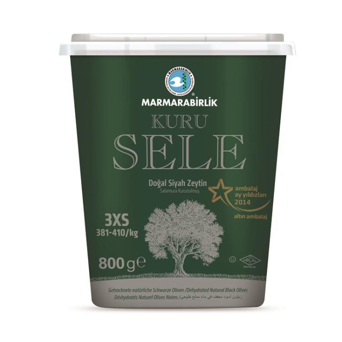 Marmarabirlik Dehydrated Black Olives 2XS (800 gr)