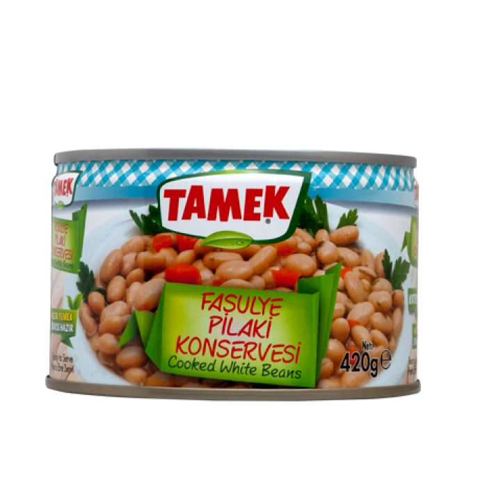 Tamek Cooked White Beans 14 oz (400 g)