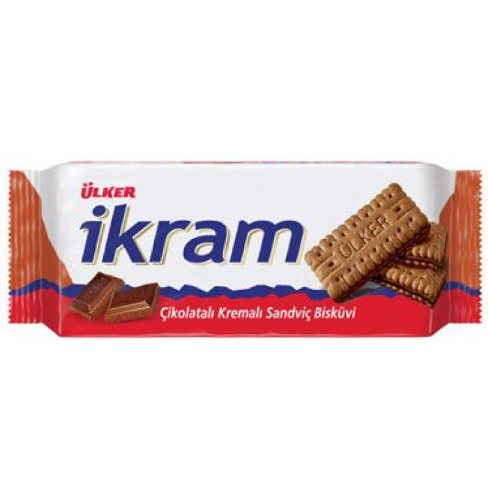 Ulker İkram Cocoa Sandwich Biscuits with Cocoa Cream (84 gr 3oz)