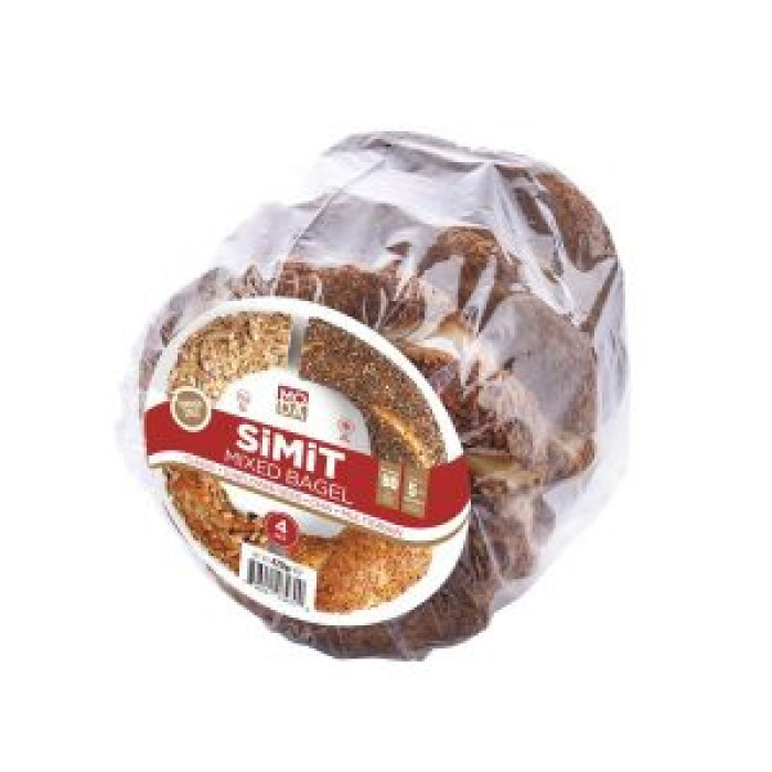 Moda Turkish Mixed Bagel- Sesame- Sunflower Seed- Chia- Multigrain 4 pcs (440 gr)