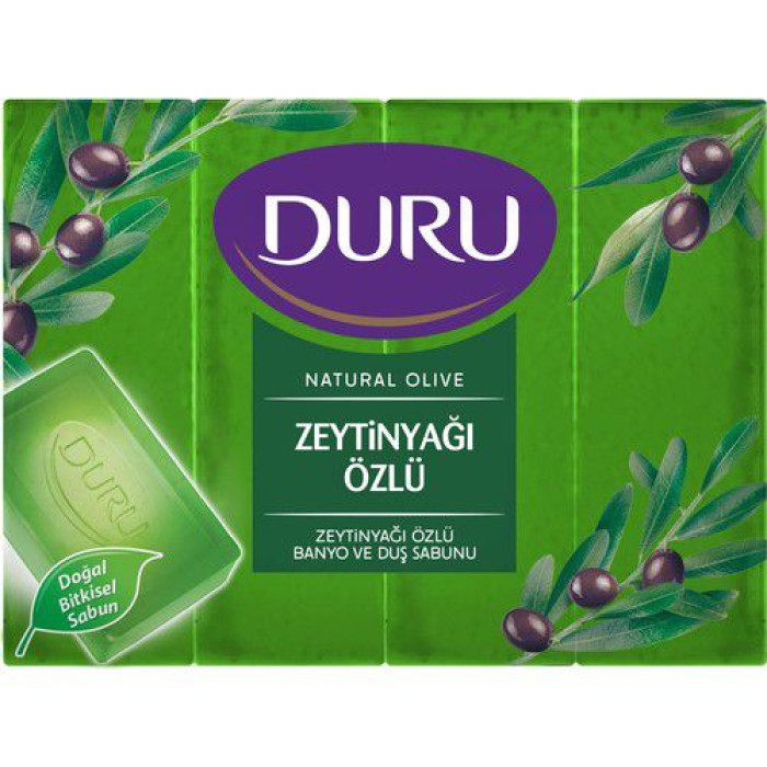Duru Olive Oil Extracted Bath Soap Set of 4 (600 gr 21.2 oz)