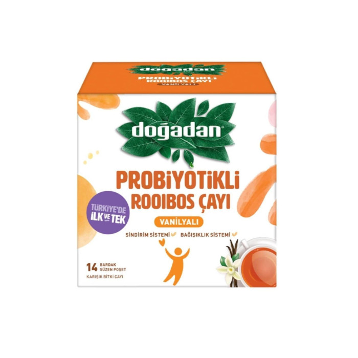 Dogadan Rooibos Tea with Probiotic and Vanilla 14 Tea Bag 23.8 gr (0.98 oz)