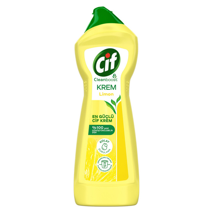 Cif Krem Yüzey Temizleyici Limonlu (750 ml)